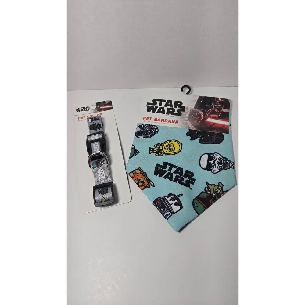 Star Wars dog collar and bandana -M